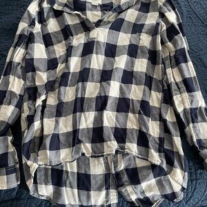 Plaid Checkered Women's Blouse
